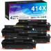 DIY HP 414X Compatible Toner Cartridge 4 Color Set (No Chip)